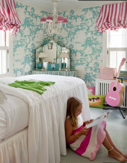 Soft teen bed - inside a girl bedroom