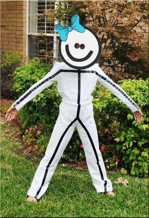 Black and white Halloween costume - for men and women