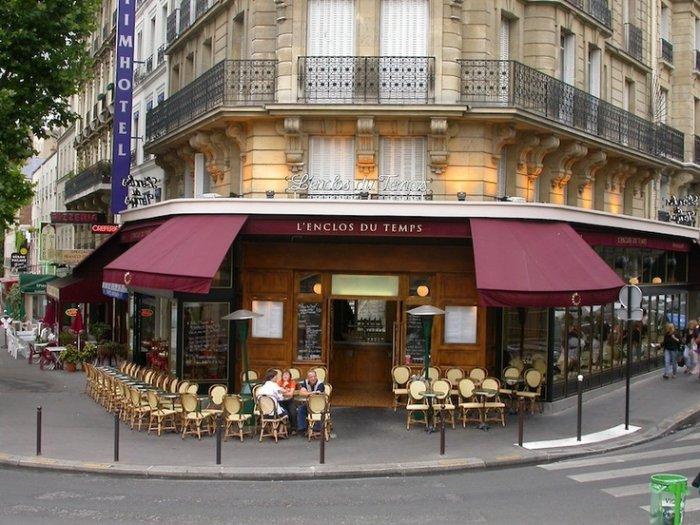 Cafe in Paris - with tables and chairs outside