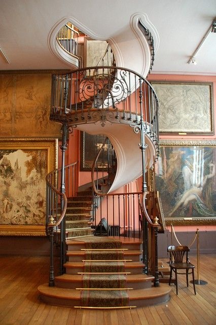 Classic spiral staircase - with various ornate details