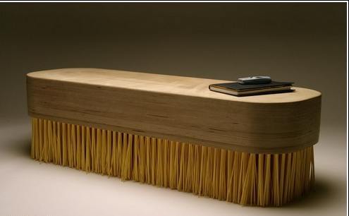 Creative bench - looking like a brush