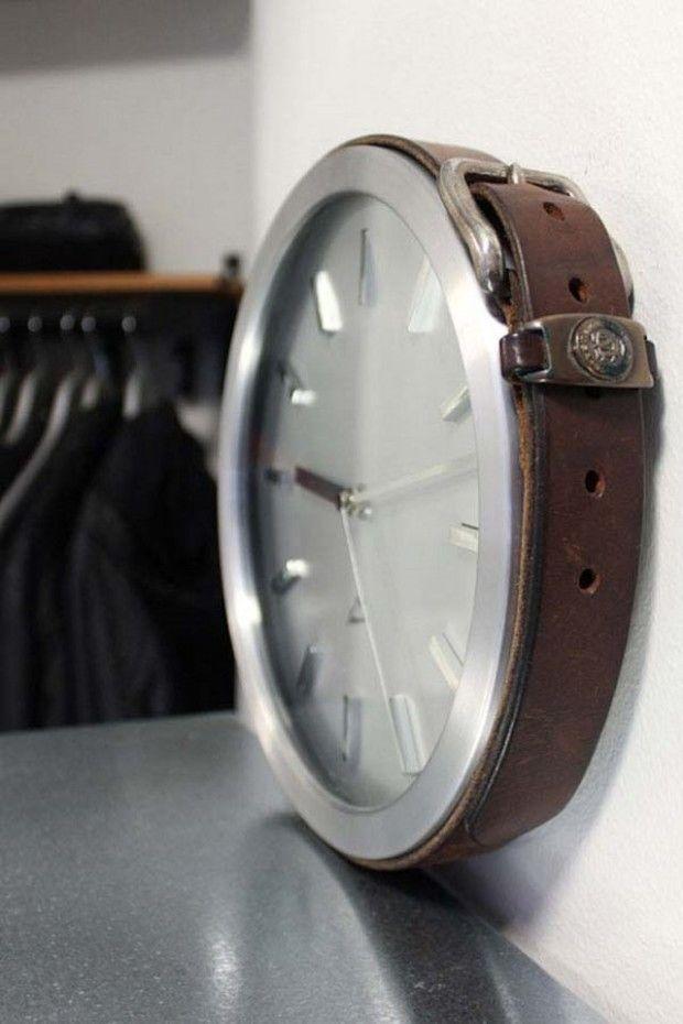 DIY clock - made of belt