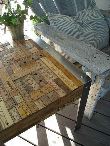 DIY patio table - made of pallets