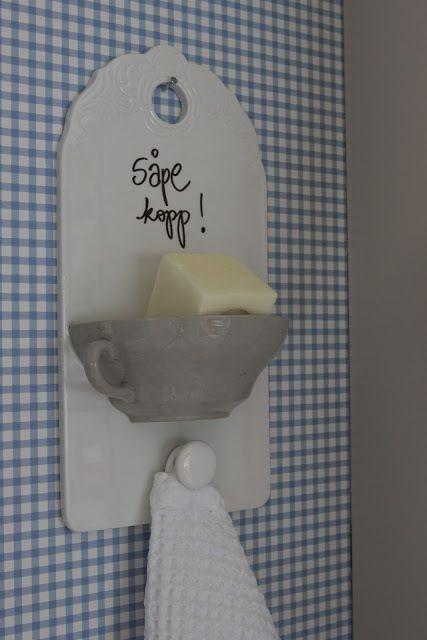 DIY soap holder - made of a cup