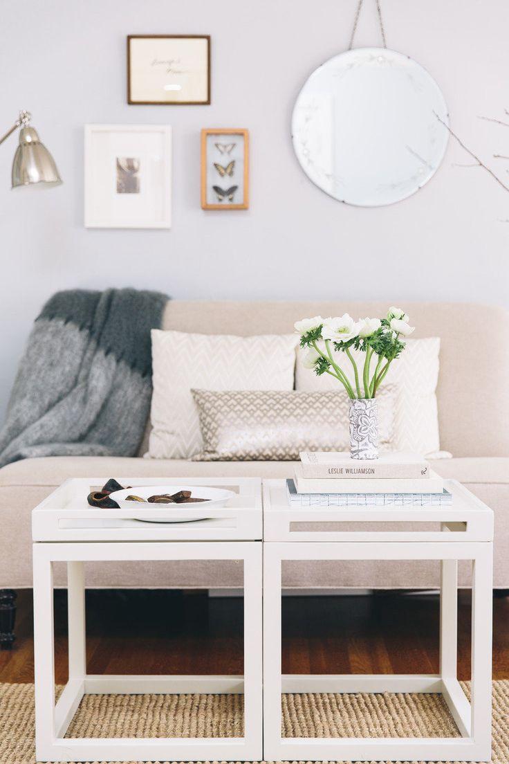 IKEA coffee tables - with modern white design