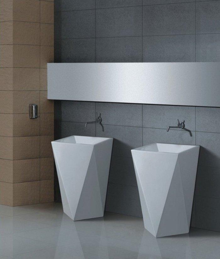 Minimalist sink design - in white colors