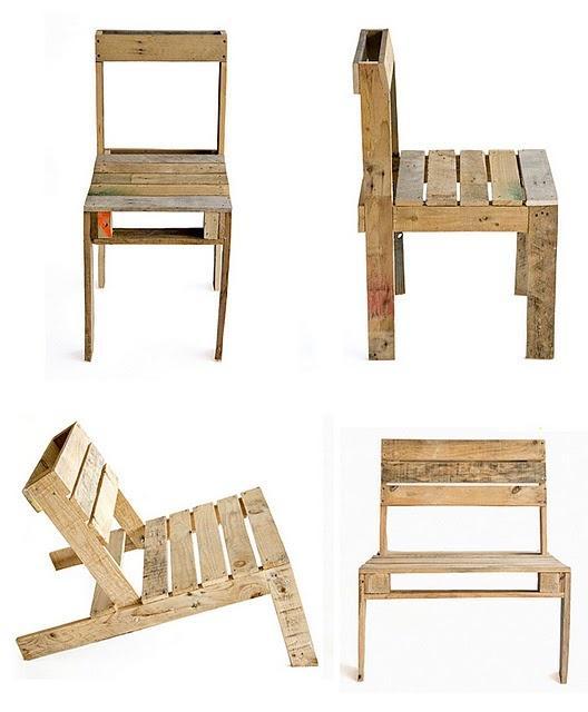 Pallet Chair design - a view from all the sides