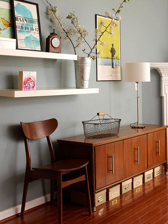 Small living room - with mid-century modern furniture