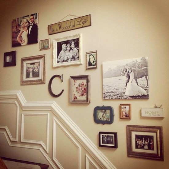 Staircase with images - of old family photos