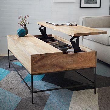Wood coffee table - with functional and flexible design