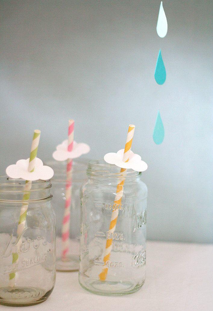 Unique DIY sugar cane jars - for baby shower