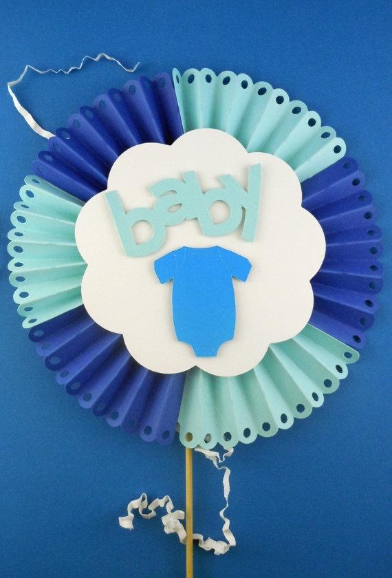 Baby cupcake - with blue cloth