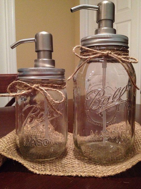Bathroom mason jars 3 - for shampoo and soap