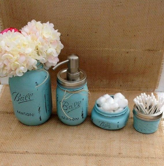 Bathroom mason jars 4 - for decoration and storage