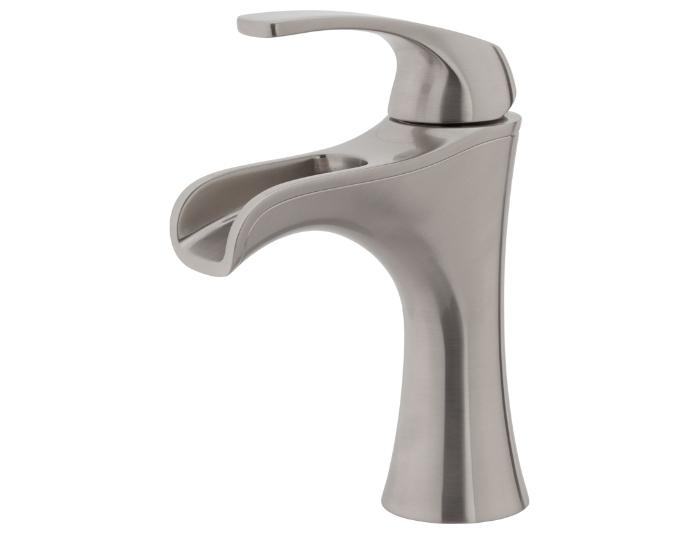 Brushed nickel bathroom faucet - with stylish design