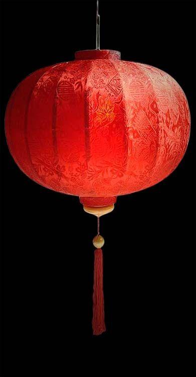 Chinese red lantern - in traditional patterns
