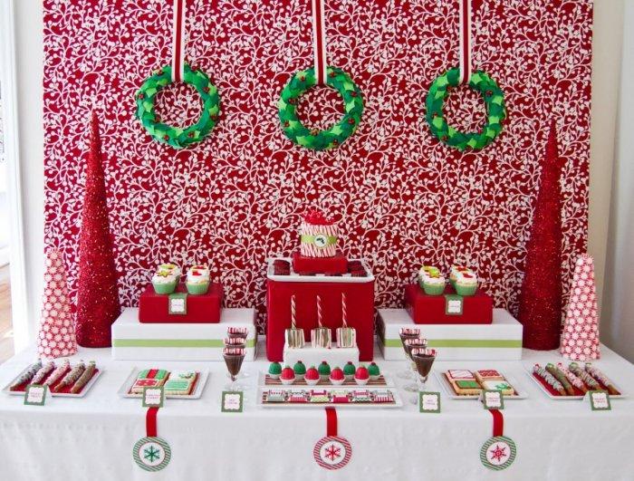 Christmas kids decor - with lots of red accents