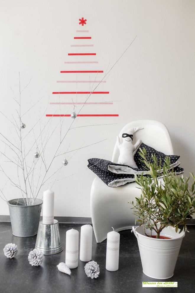 Contemporary Christmas tree - made with wall decals