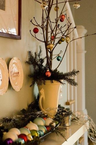 Creative vase 18 - with Christmas tree branches