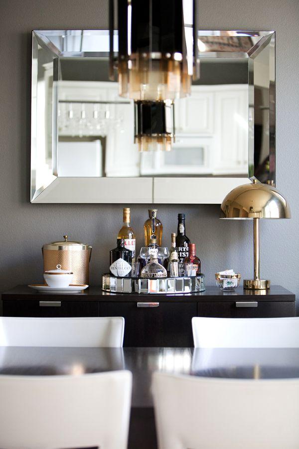 Dining room mirror 1 - with stylish glass frame