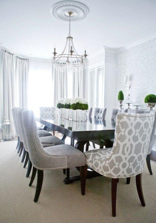 Dining room table 4 - with luxurious chairs