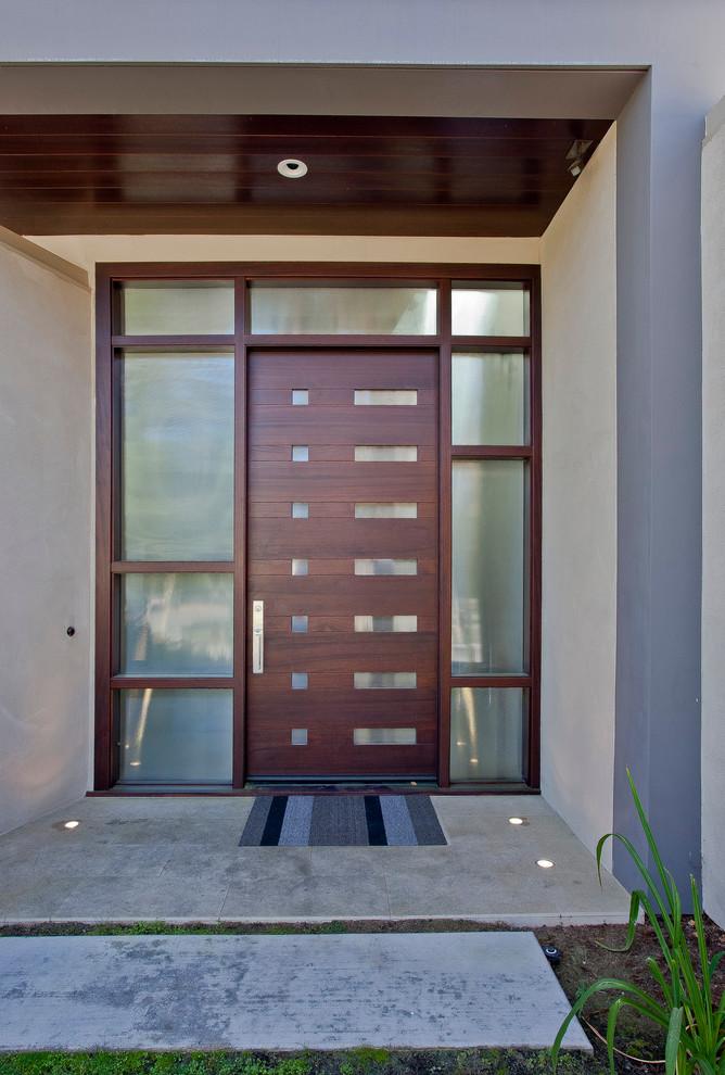 Entrance door 3 - with stylish wooden design