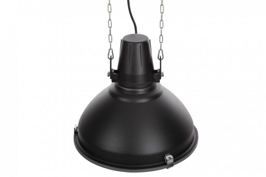 Industrial Pendants with Large, Black and Other Shades