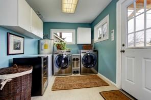 Laundry Room Ideas for Baskets, Cabinets and Racks