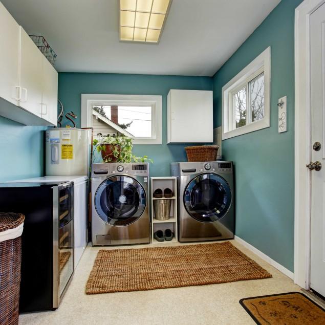 Laundry Room Ideas for Baskets, Cabinets and Racks