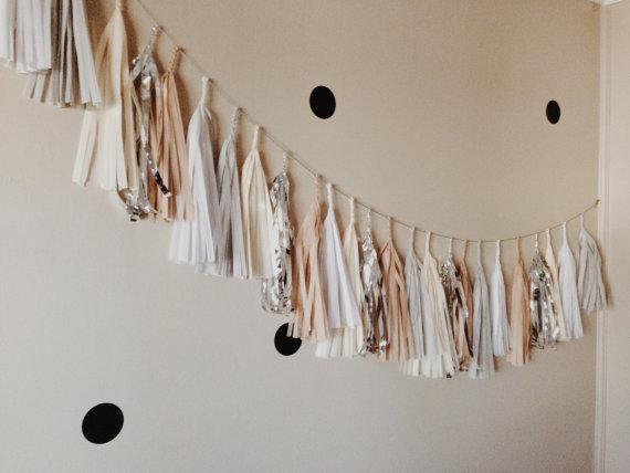 Simple Christmas garland - made of textile