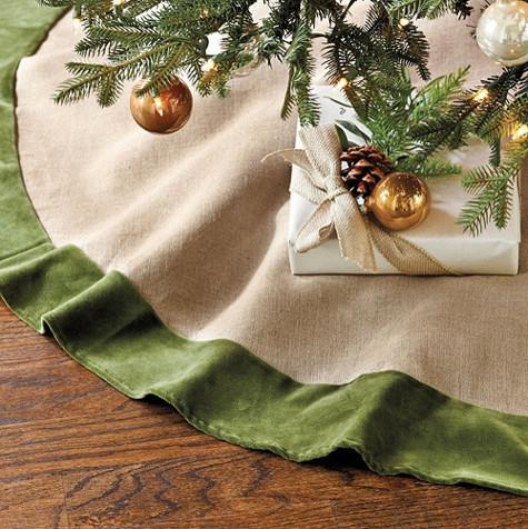 BurlapScrim Tree Skirt