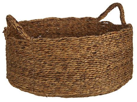 Water Hyacinth Shallow Basket