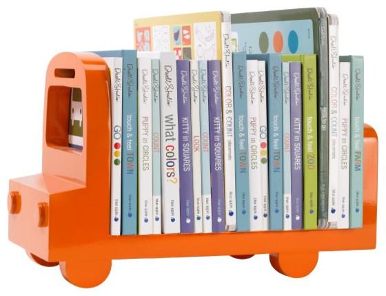 Bookshelf Bus, Orange - baby shower