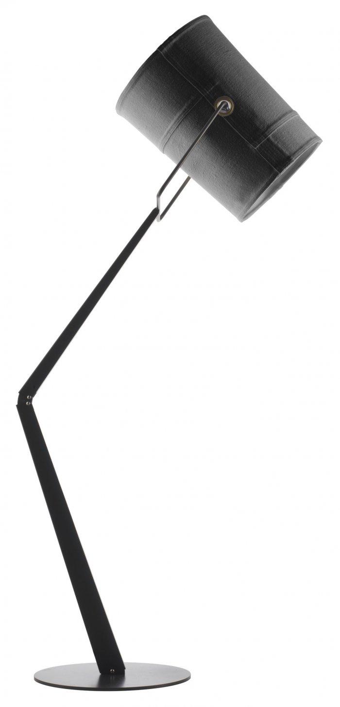 Industrial floor lamp - with large shader