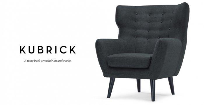 Kubrick designer chair - with high backrest