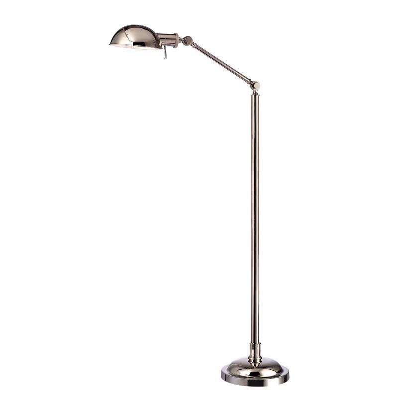 Metal floor lamp - with flexible arm
