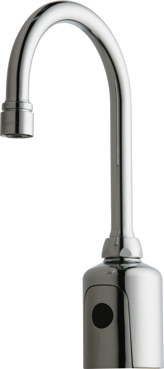 Nickel touchless faucet - with high arm