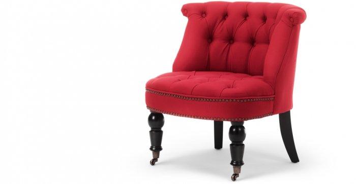 Red designer chair - with classic design