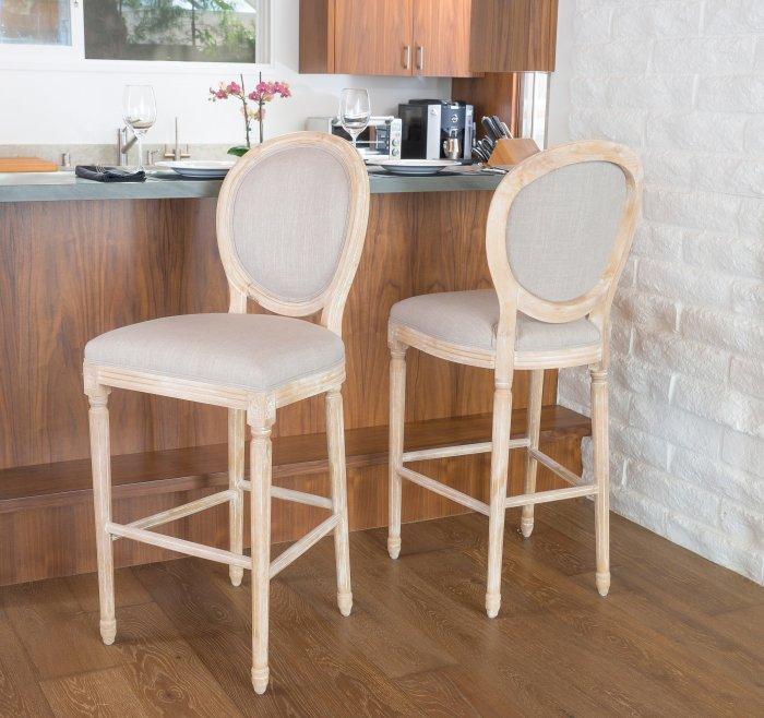 San kitchen bar stool - with oval backrest