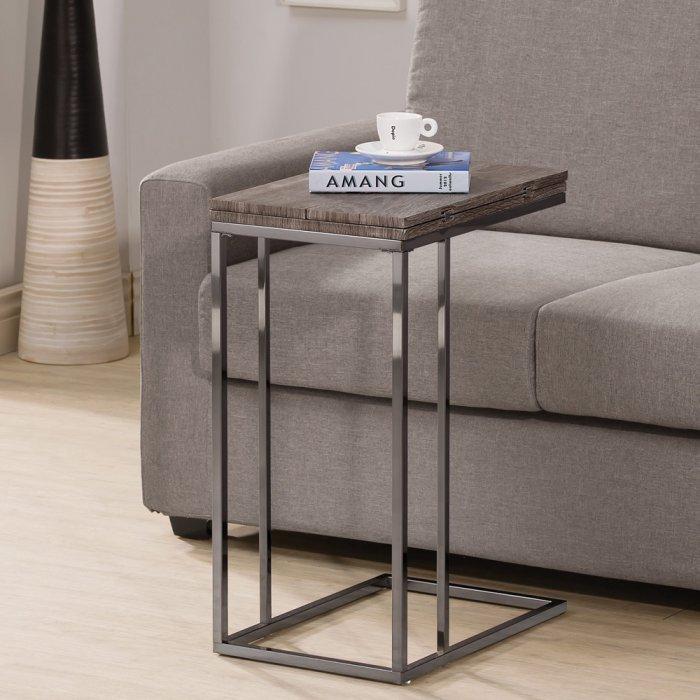 Metal accent table - in abstract shape