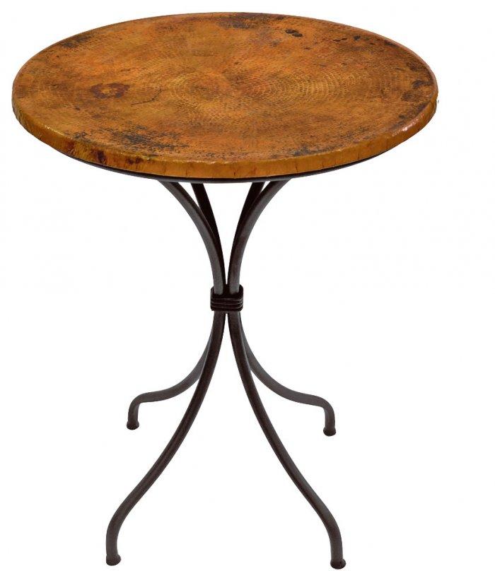 Rustic bistro table - made of wood
