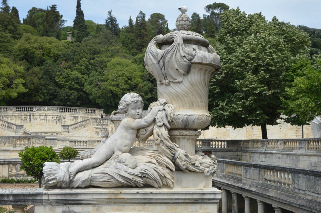 European garden sculpture - in a Castle garden