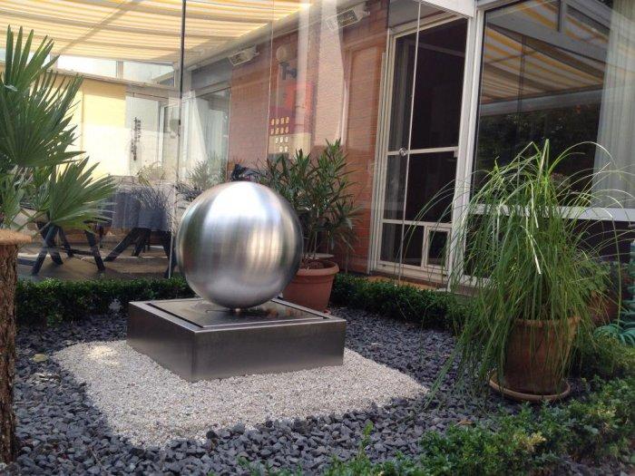 Metal ball indoor fountain - with huge size