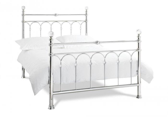 Metal queen size bed - with Royal touch