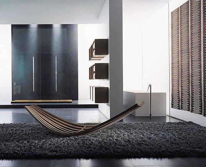 Bathroom suite with minimalist design
