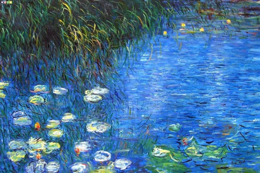 Claude Monet - Water lily and reed