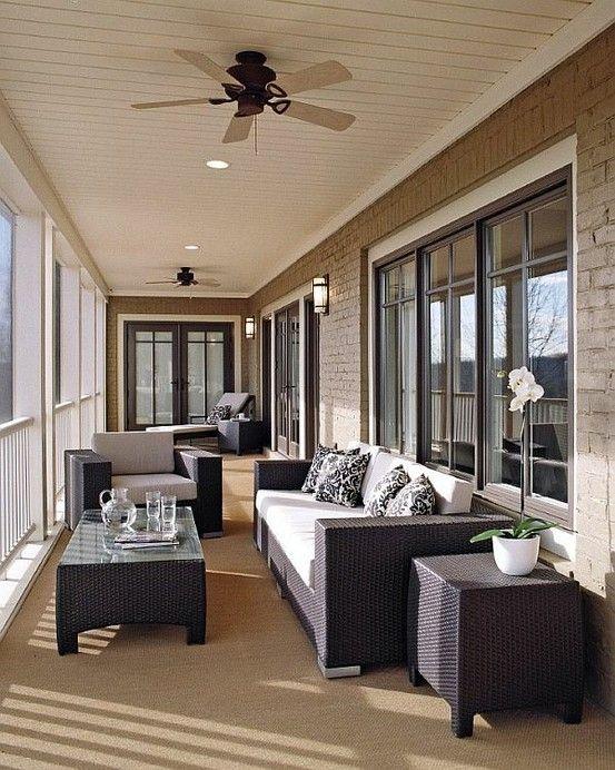 Long Narrow Room Design Ideas Outdoor Ceiling Fans for a Stylish Veranda or Porch 