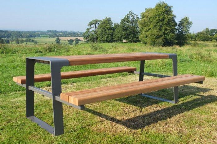 Outdoor picnic table - with modern design