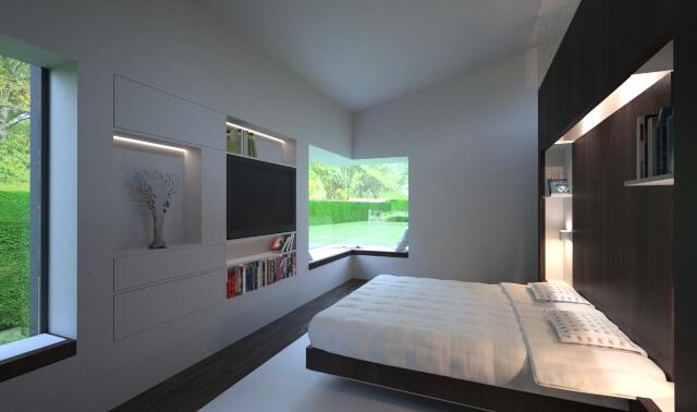 A Beautiful Touch From A Deep Forest - Contemporary Modern House in the UK - London Area: bedroom design contemporary modern building residential house home