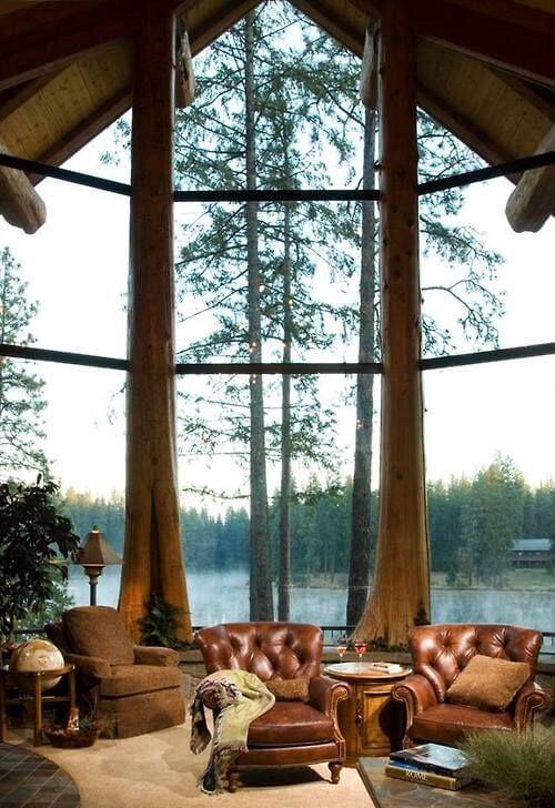 Good To know before building a log cabin: log cabin interior
